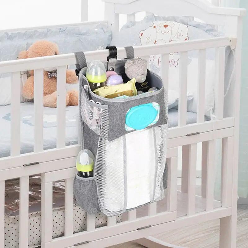 Diaper Stacker Hanging Storage Bags Nursery Organizer for Changing Table Crib or Wall Baby Shower Gifts