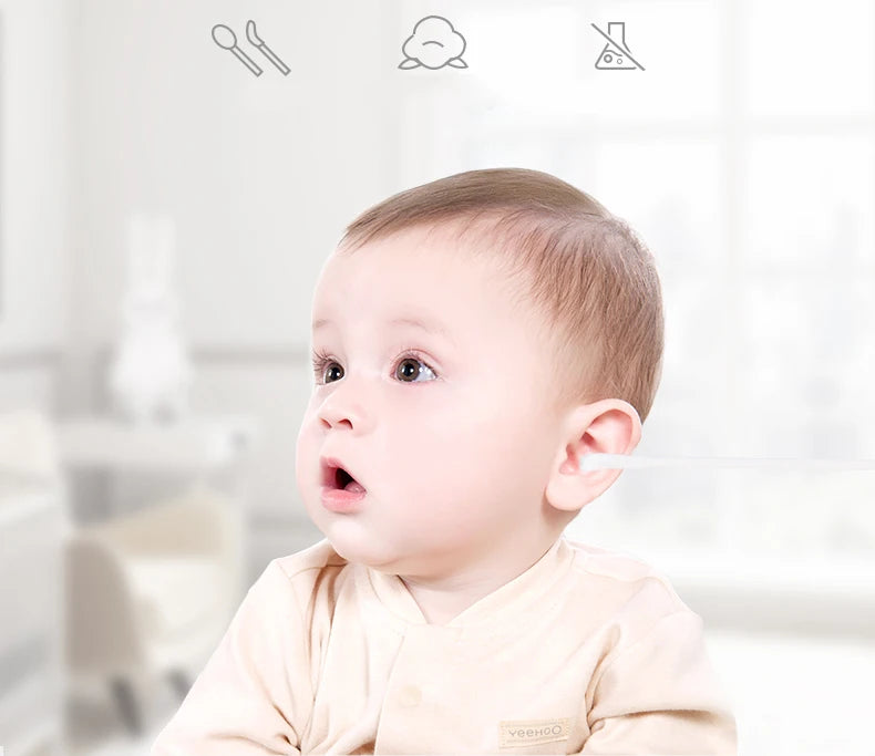 400PCS Organic Baby Cotton Swabs Paper Sticks Cotton Buds for Baby Ear Nose Clean Ultra Safe Hypo-allergenic Biodegradable
