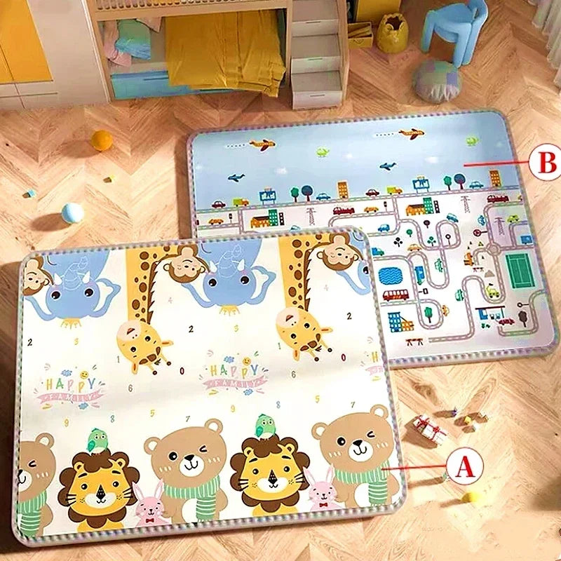 2 thickness options 5 Size Options Crawling Carpet Baby Play Mat Children Rug for Kids Educational Toys Soft Activity Game Floor