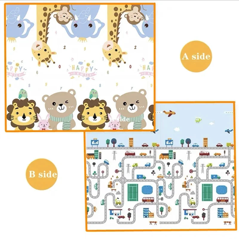 2 thickness options 5 Size Options Crawling Carpet Baby Play Mat Children Rug for Kids Educational Toys Soft Activity Game Floor