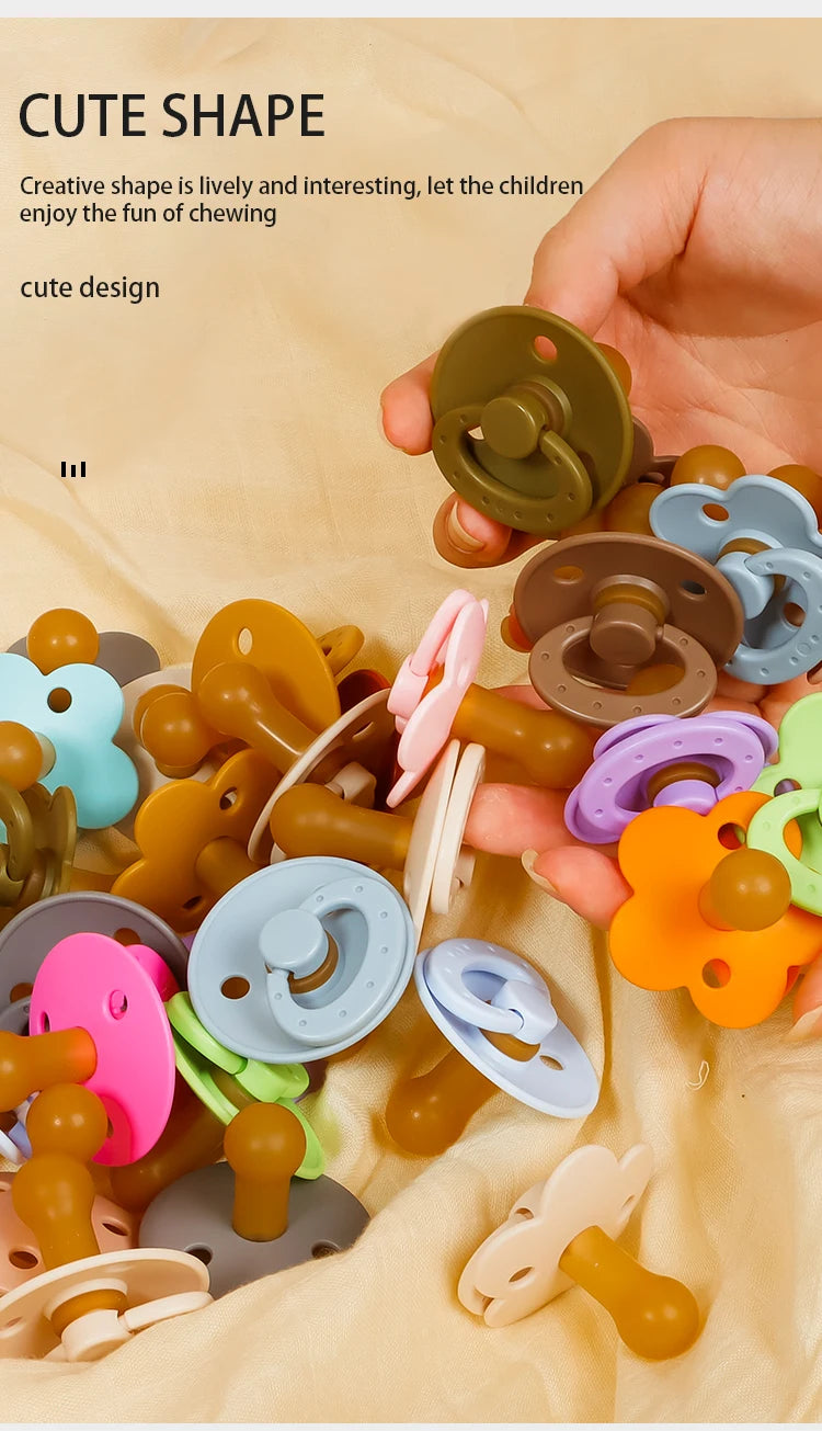 High Quality Baby Silicone Pacifier Solid Color Baby Nipple Accessories BPA Free Soft Newborn Dummy For Babies Toy