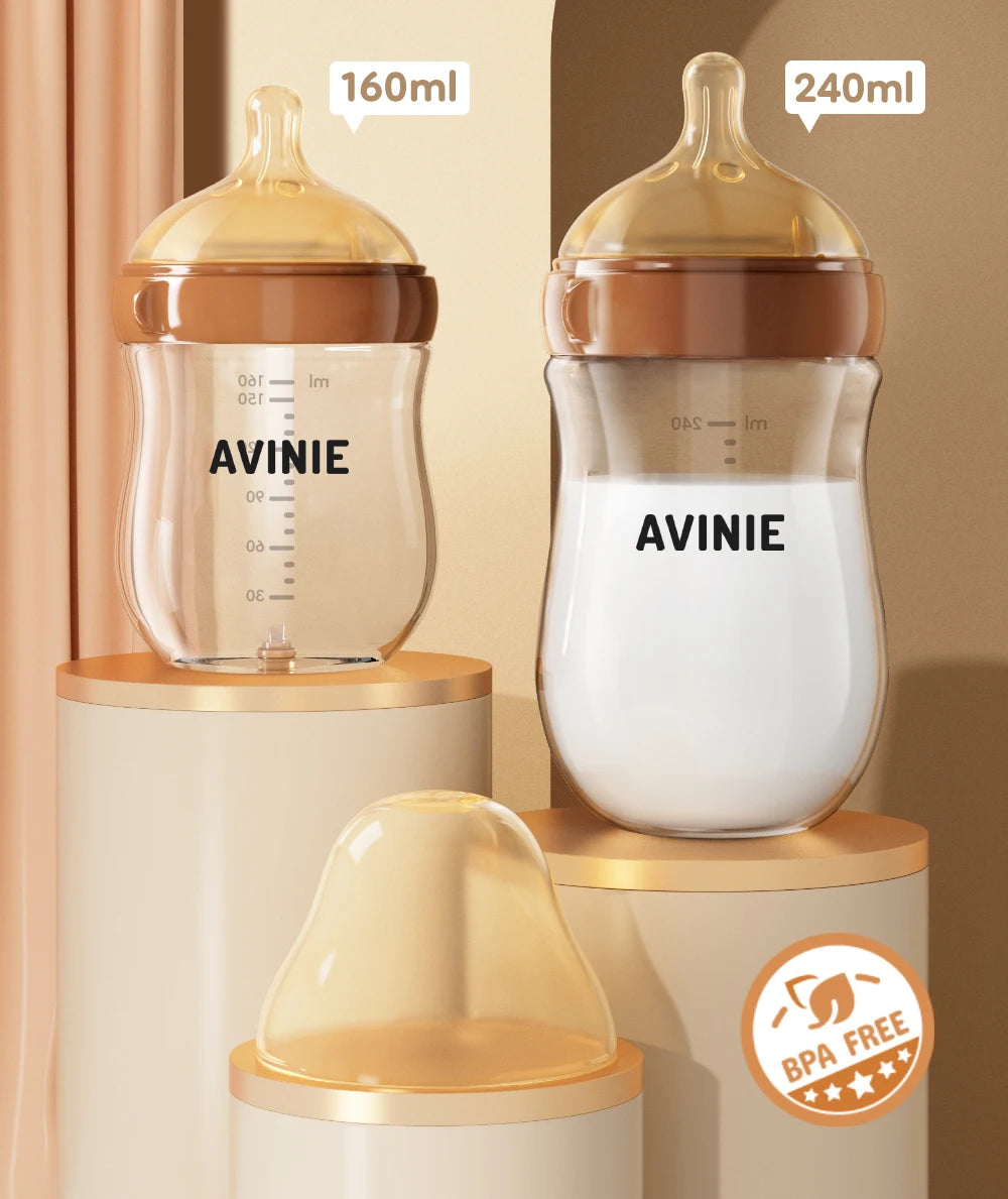 MAMIJOY  High boron silicon Glass milk bottle Wide caliber Newborn babies 0 to 6 months Glass milk bottle Anti-Colic BPA Free