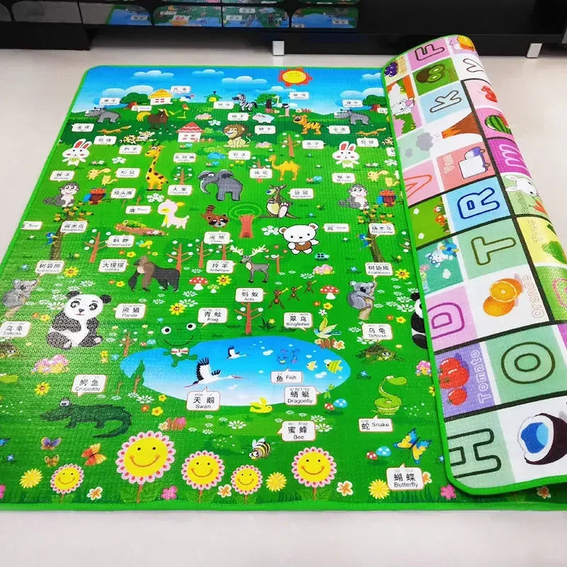 2 thickness options 5 Size Options Crawling Carpet Baby Play Mat Children Rug for Kids Educational Toys Soft Activity Game Floor