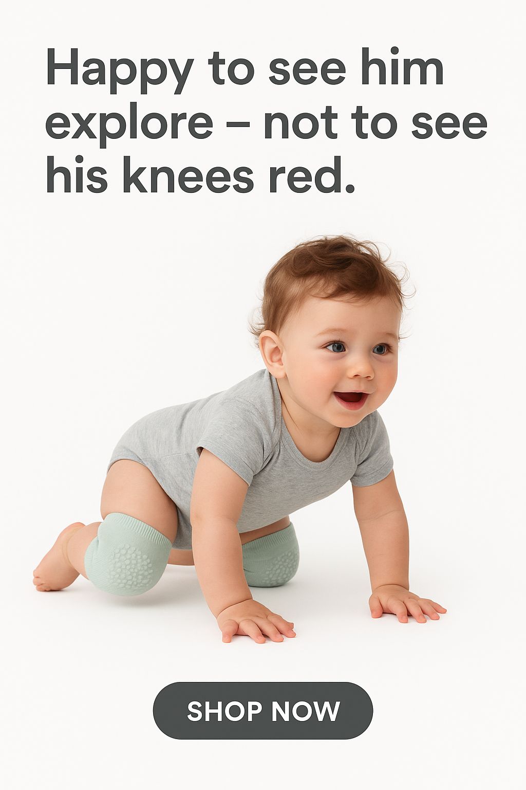 Pack x5 Big Dreams Anti-Slip Knee Pads — Safe & Soft Crawling Protection for Your Little One