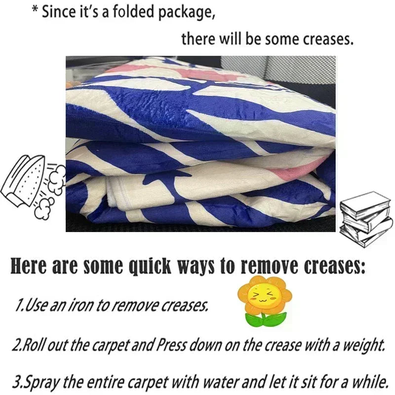 Jungle Safari Animal Round Rug Kids Play Mat for Nursery Bedroom Playroom Lion Giraffe Themed Non Slip Floor Carpet Decor