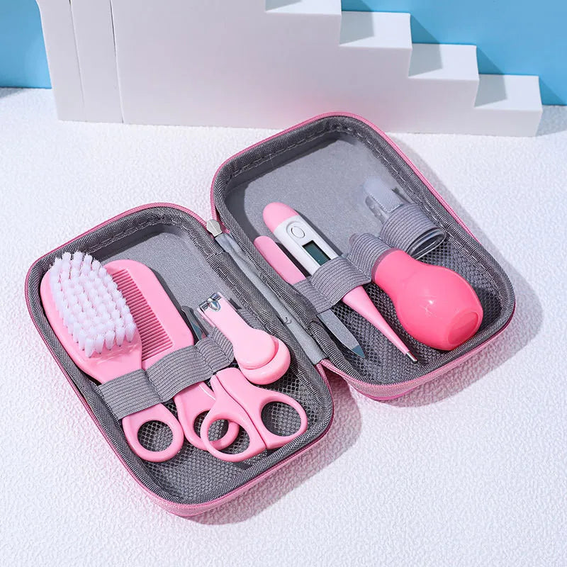 4/8/13pcs Newborn daily nail Care kit Nail clipper tool Health kit Thermometer Comb Care kit