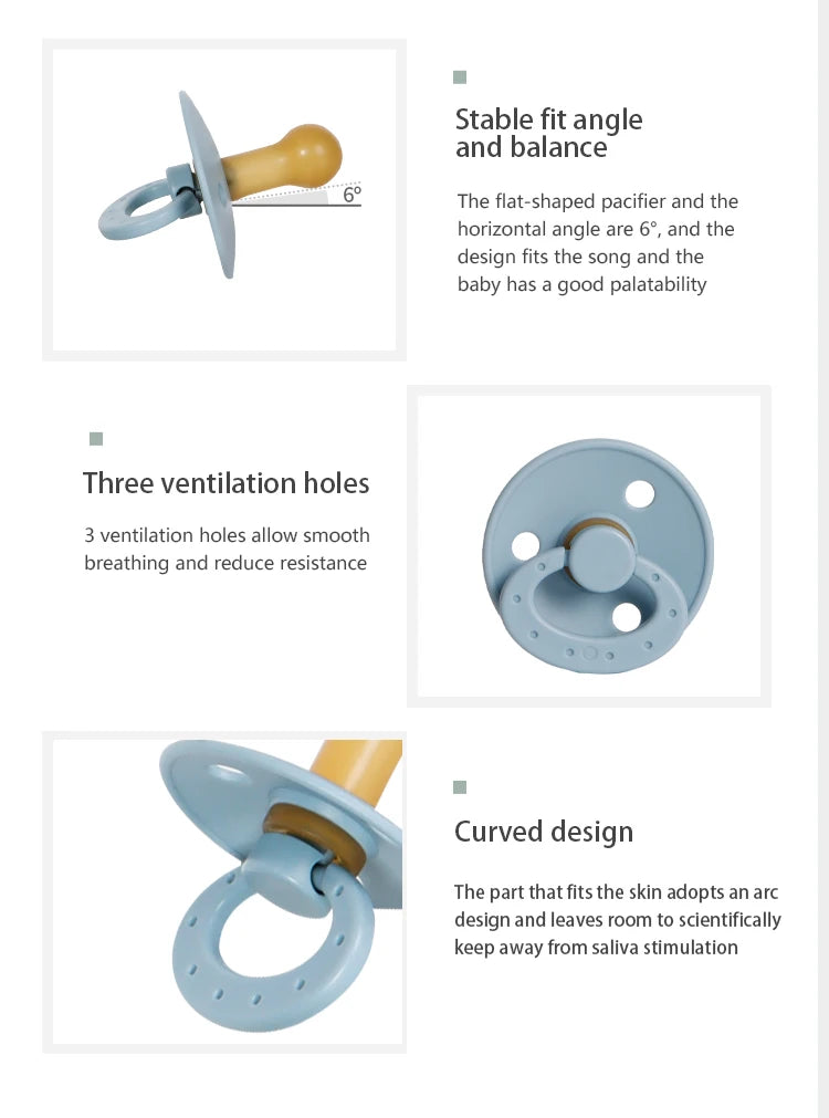 High Quality Baby Silicone Pacifier Solid Color Baby Nipple Accessories BPA Free Soft Newborn Dummy For Babies Toy