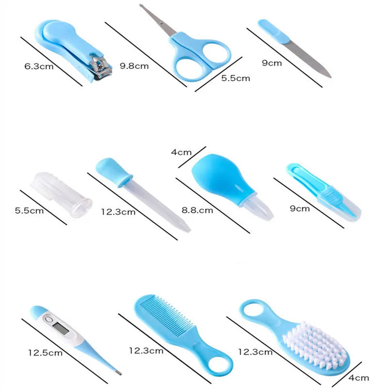 4/8/13pcs Newborn daily nail Care kit Nail clipper tool Health kit Thermometer Comb Care kit