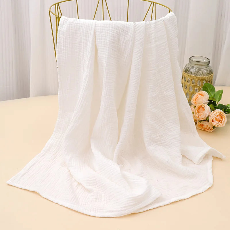 100% Cotton Print Breathable Baby Crib Sheet Kids Soft Bath Towel INS Muslin Receive Blanket For Newborn Summer Bedding Items