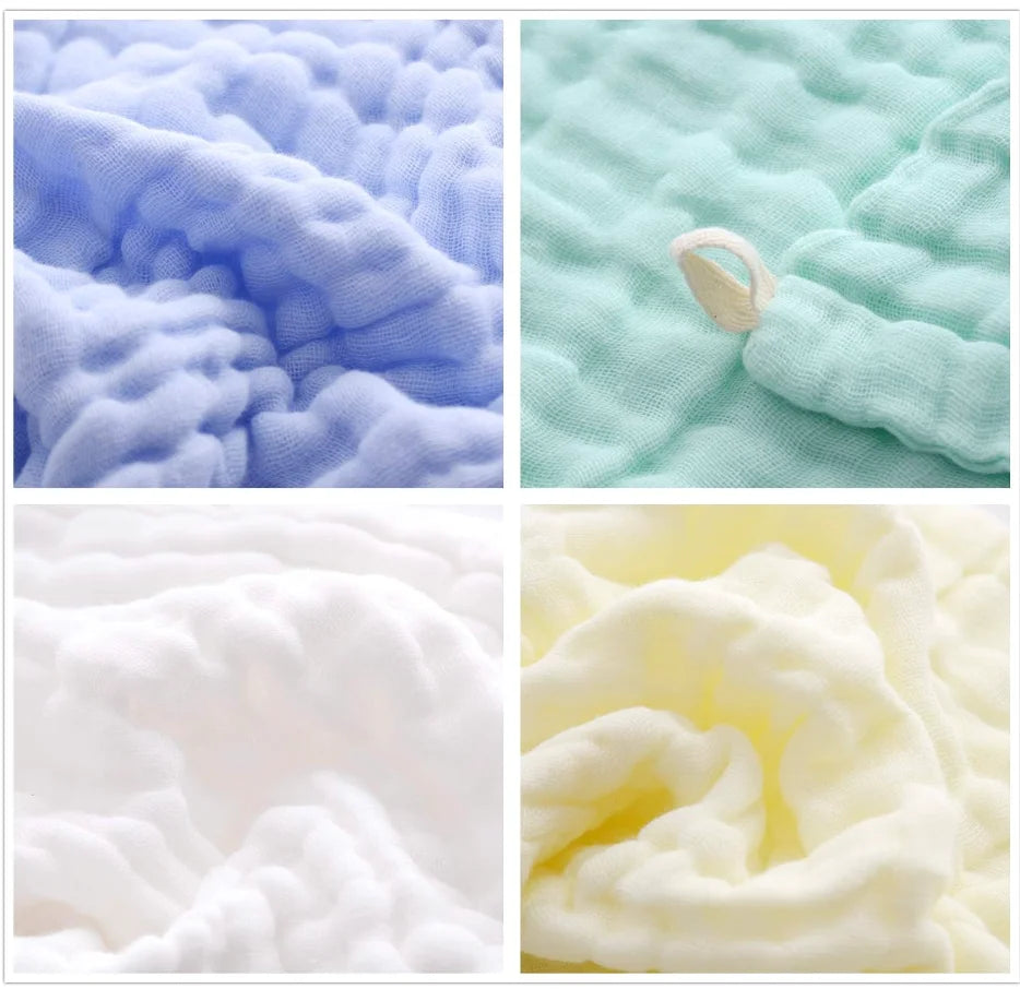 Pack 5. Baby Washcloths - Natural Cotton Baby Wipes - Soft Newborn Face Towel and Washcloth for Sensitive Skin, Registry as Shower, 5 Psc