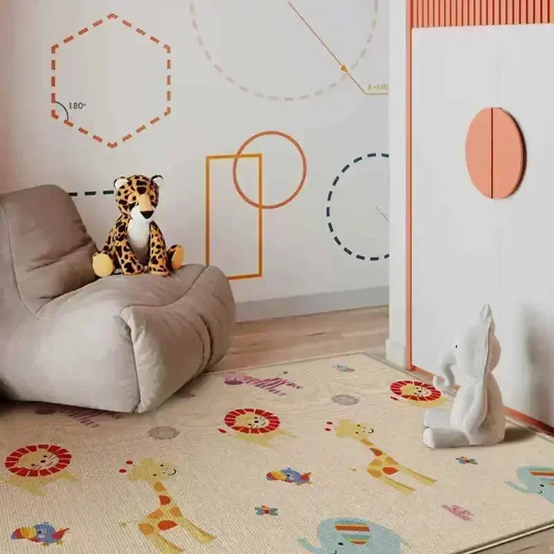 Non Toxic Foldable Baby Play Mat Educational Children's Room Carpet Non Slip and Anti Fall Floor Children's Activity Toys