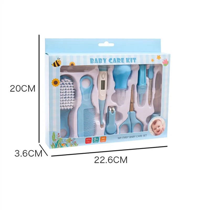 4/8/13pcs Newborn daily nail Care kit Nail clipper tool Health kit Thermometer Comb Care kit