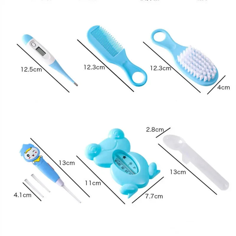 4/8/13pcs Newborn daily nail Care kit Nail clipper tool Health kit Thermometer Comb Care kit