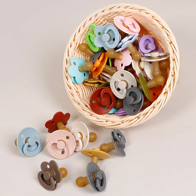 High Quality Baby Silicone Pacifier Solid Color Baby Nipple Accessories BPA Free Soft Newborn Dummy For Babies Toy