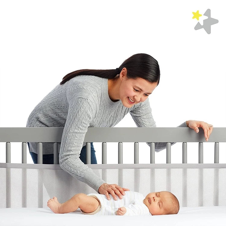 Four Seasons Breathable Infant Bedding Bumpers Newborn Baby Room Decor Cot Bed Around Protector Crib Bumper Liner